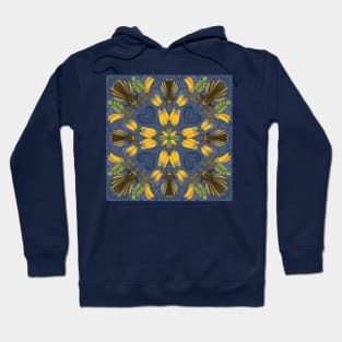 Fantail & Kowhai - night sky Hoodie